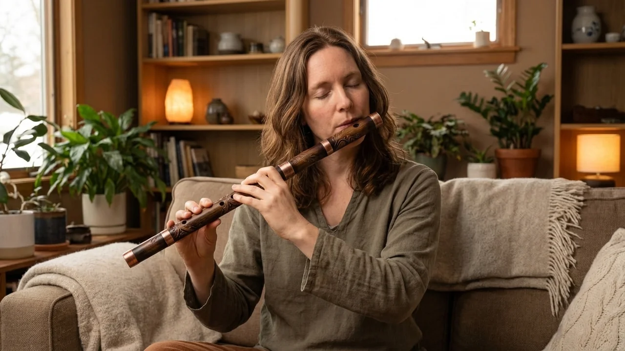 Bamboo Carbon Vessel Flute — Tenor D Sustainable Crafted - 5